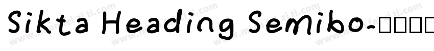 Sikta Heading Semibo字体转换